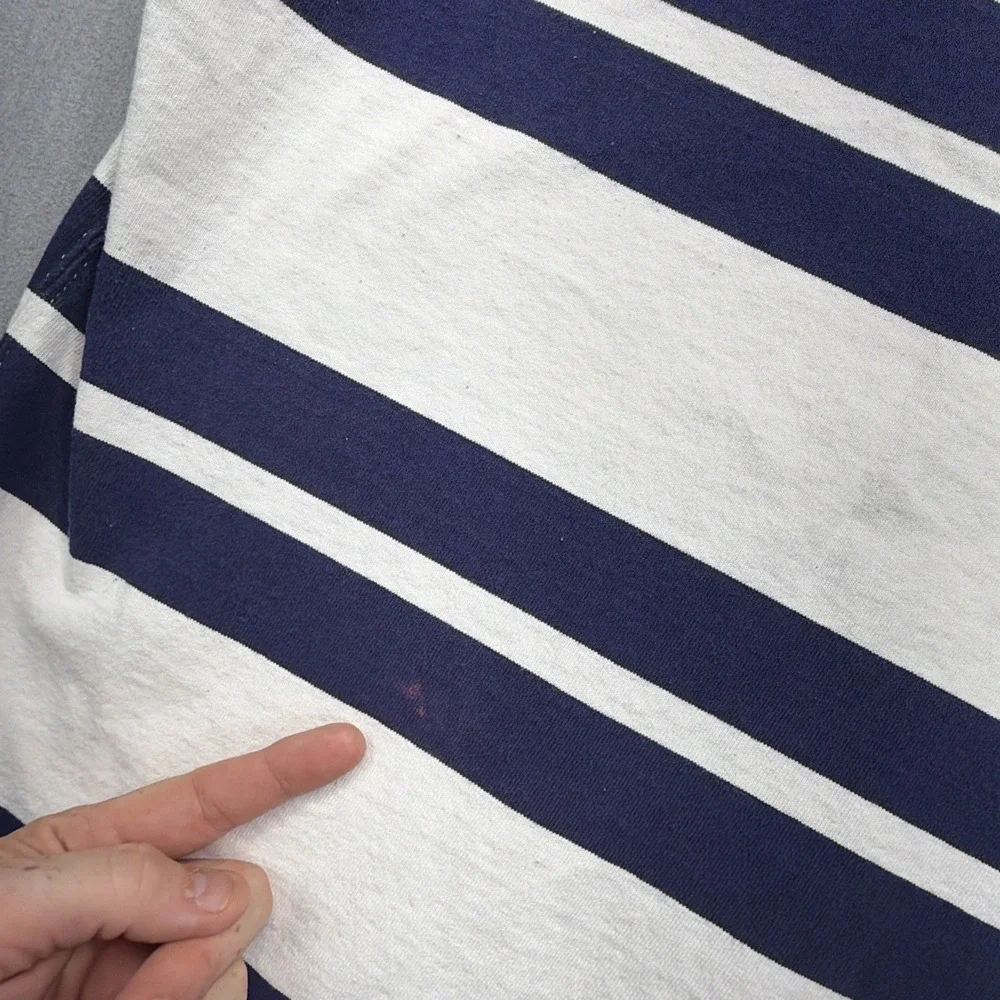 Vintage Polo Ralph Lauren Rugby Shirt Men Large Sailing Stripe Long Sleeve Pony